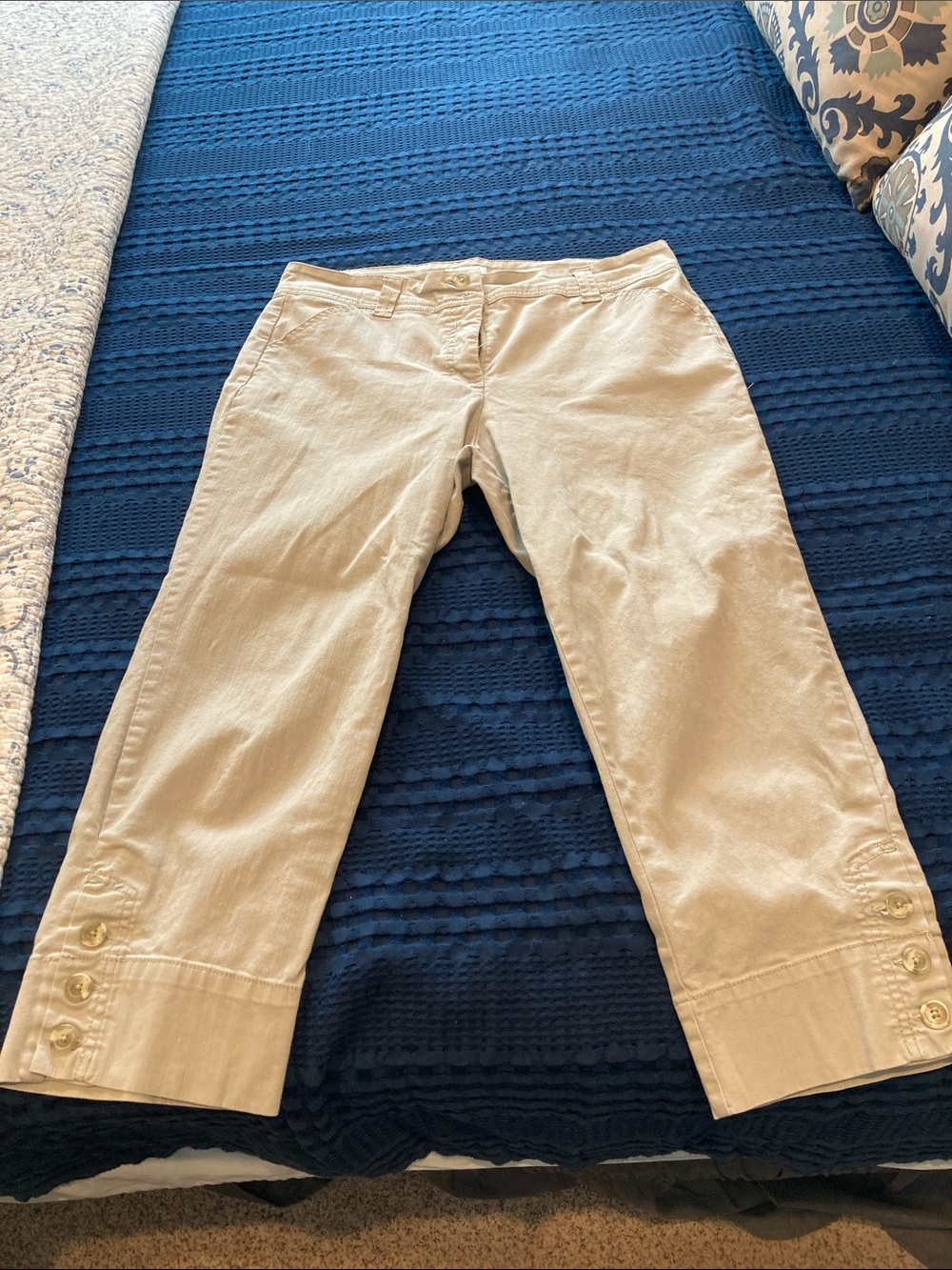 Charter Club Beige Cropped Capri Jeans